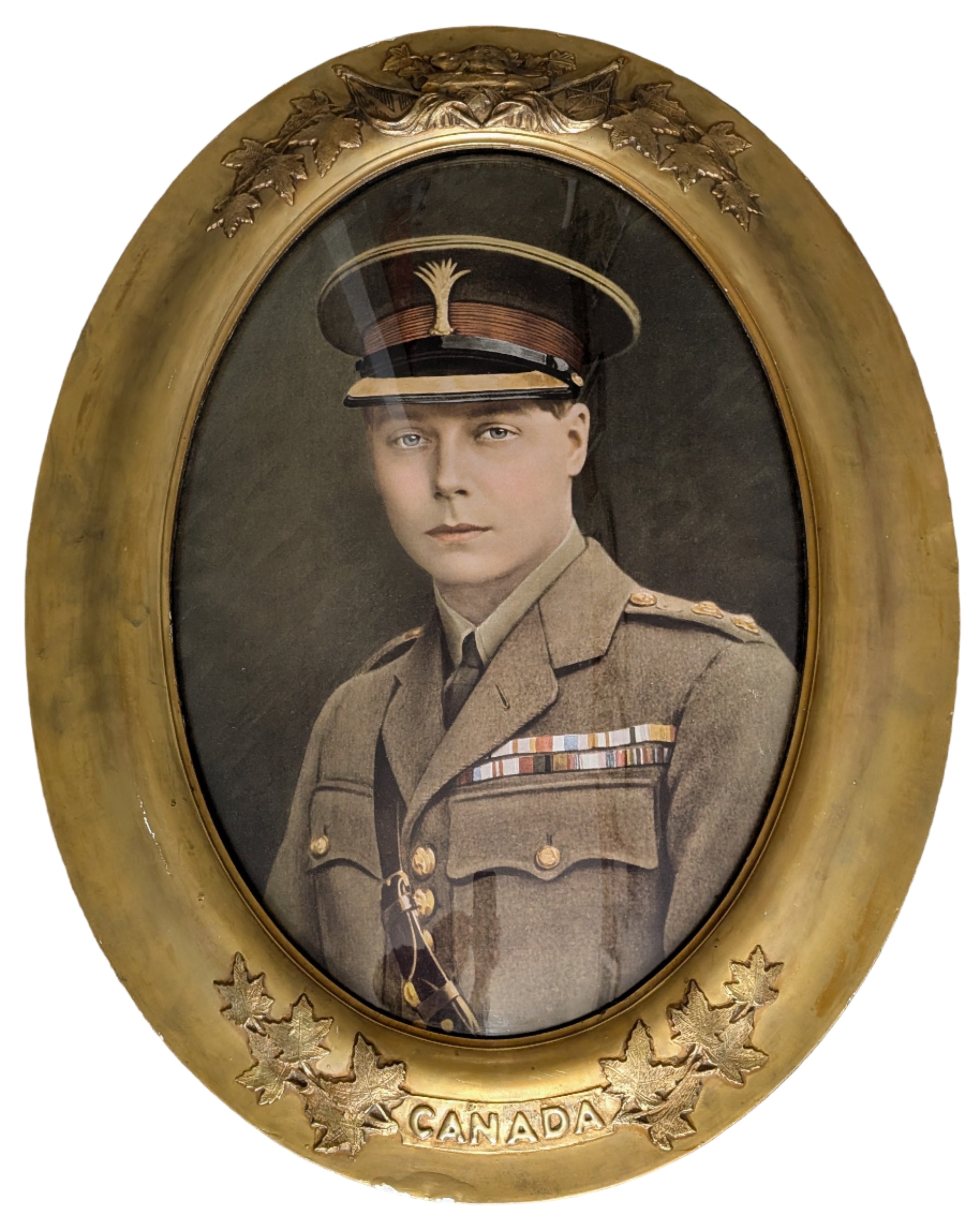 Antique Portrait of Prince of Wales (King Edward VIII) in Military Uniform
