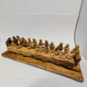 Jesus and His 12 Disciples Wood Work Candelabra