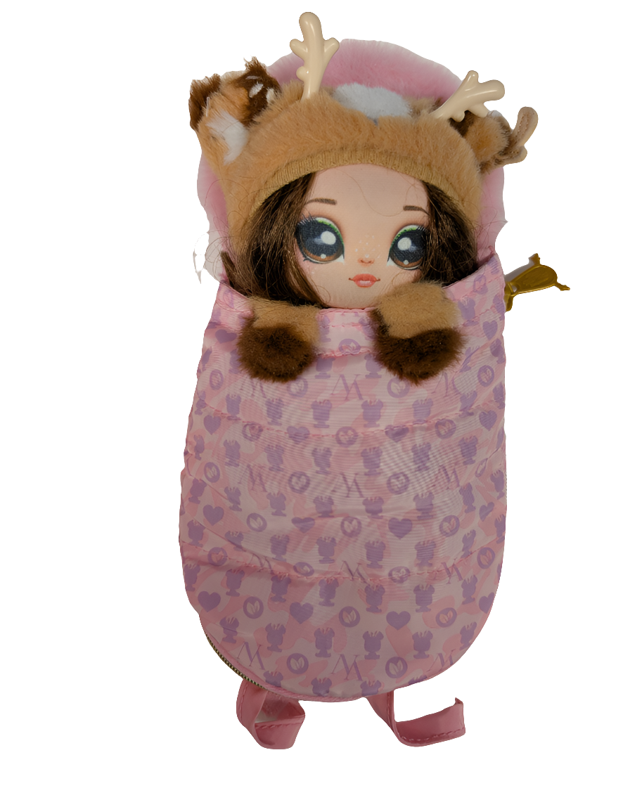 Na! Na! Na! Surprise Myra Woods Deer Doll with Sleeping Bag