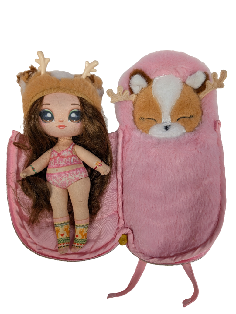Na! Na! Na! Surprise Myra Woods Deer Doll with Sleeping Bag