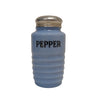 Vintage Jeannette Delphite Blue Depression Glass Pepper Shaker