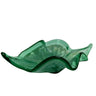 Vintage Murano Glass Centerpiece Bowl, Green, Sommerso technique