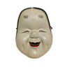 Japanese Traditional Ceramic Noh Mask Okame Young Woman