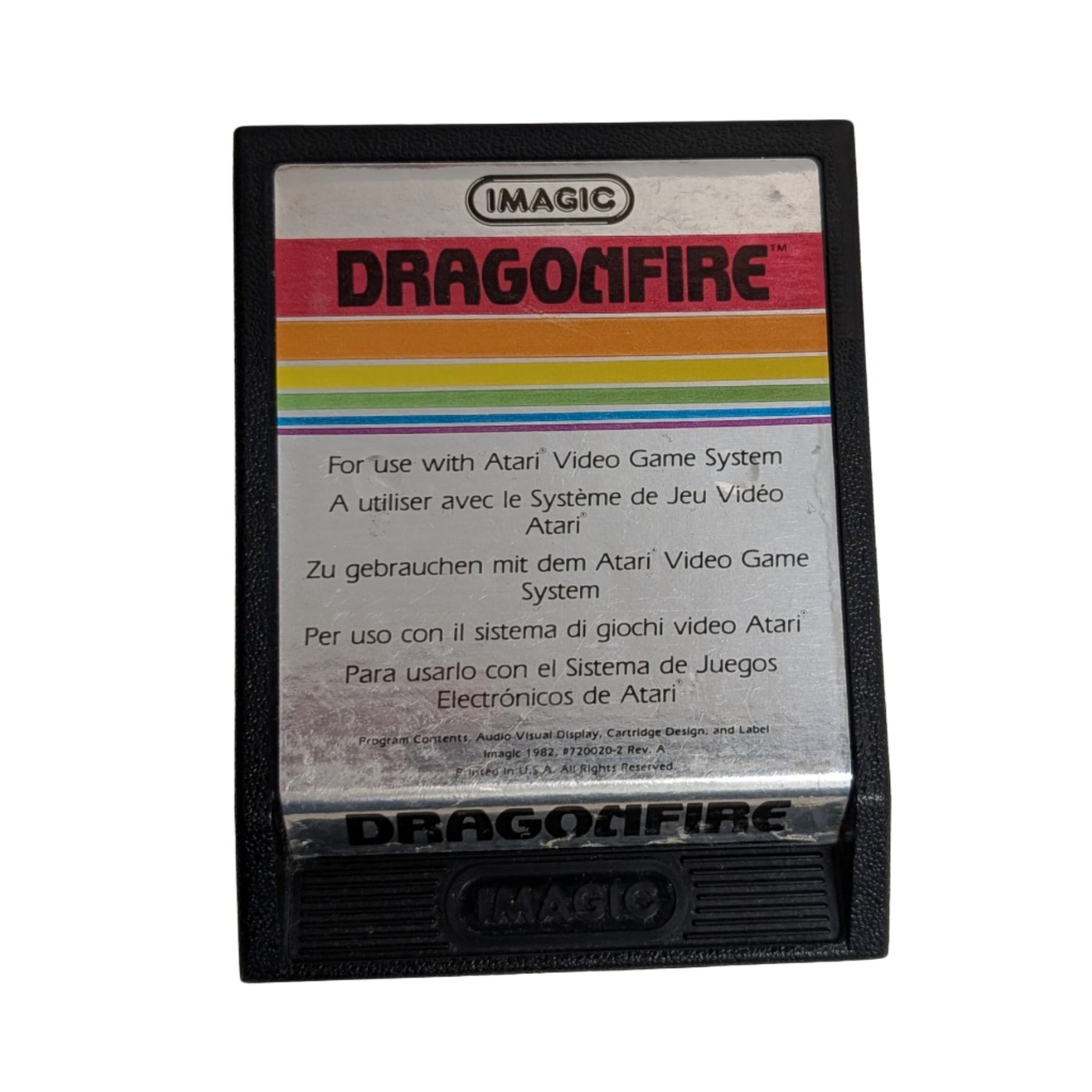 1982 Atari 2600 Dragonfire Game Cartridge