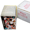 Stack of 1991-92 Parkhurst NHL Hockey trading cards with a box labeled 'Whitey's Sports Cards & Co.'