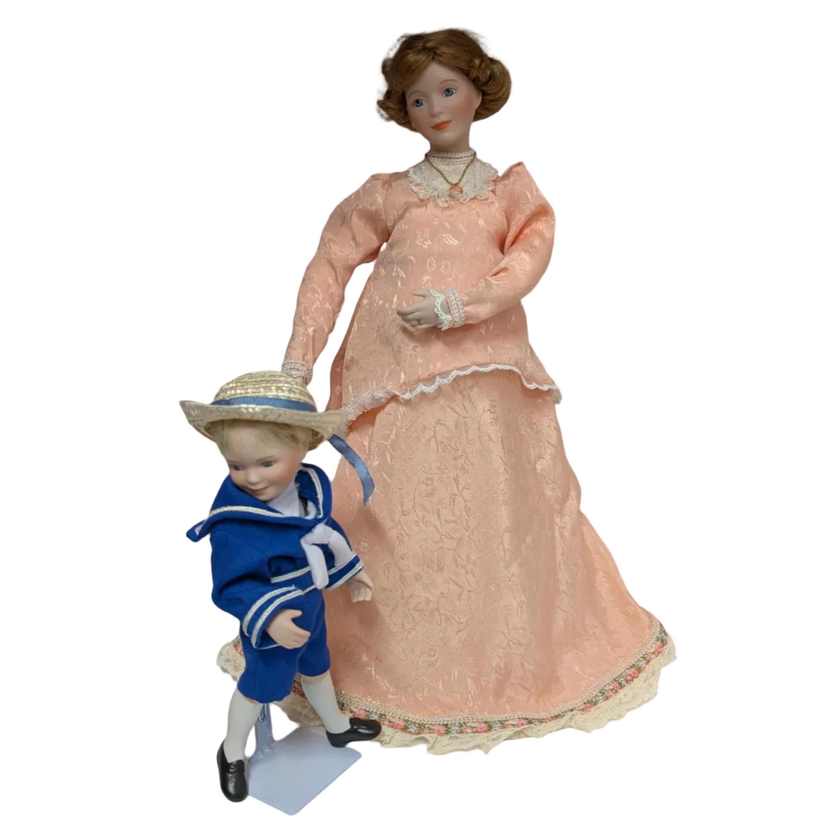 1991 Sandra Kuck's “Expectant Moments” Porcelain Doll Set