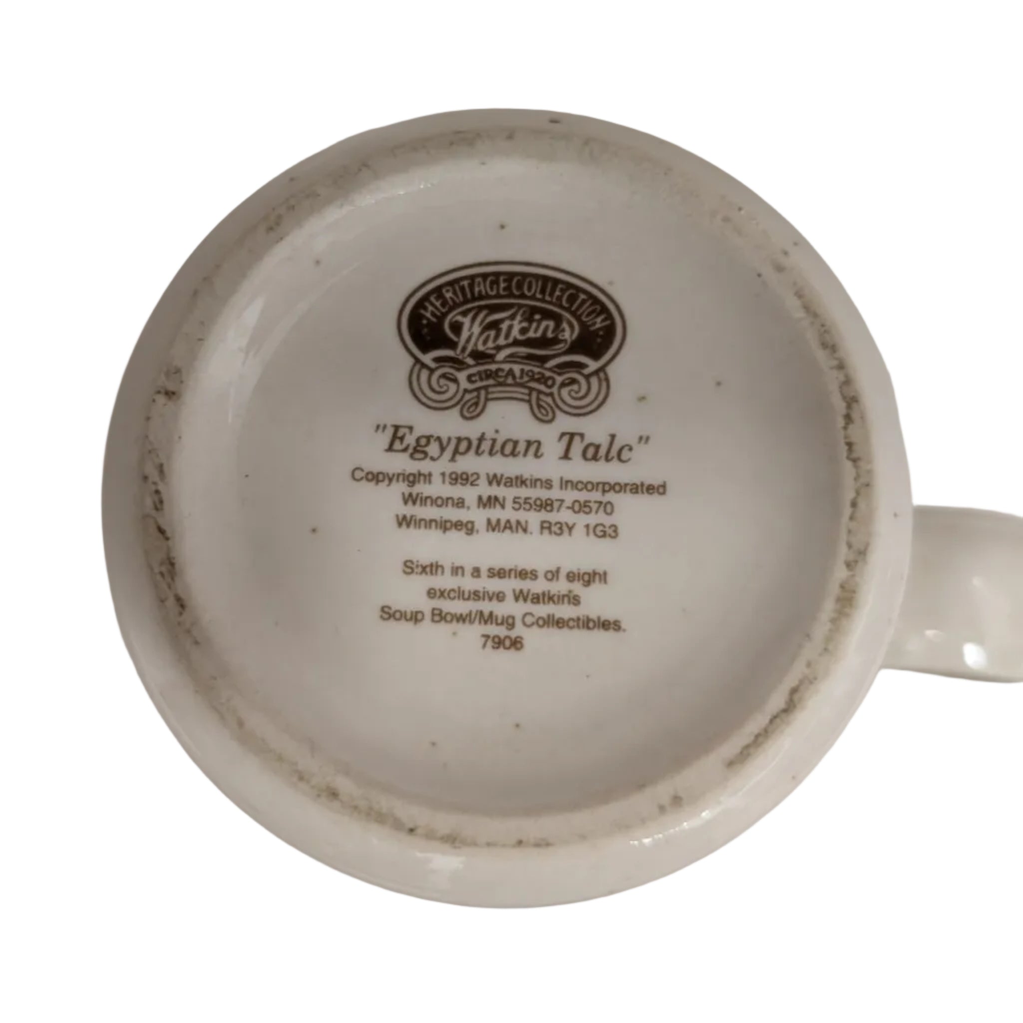 1992 Watkins "Egyptian Talc" Mug