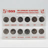 1999 Commemorating Canada’s Past Millennium Quarters Set