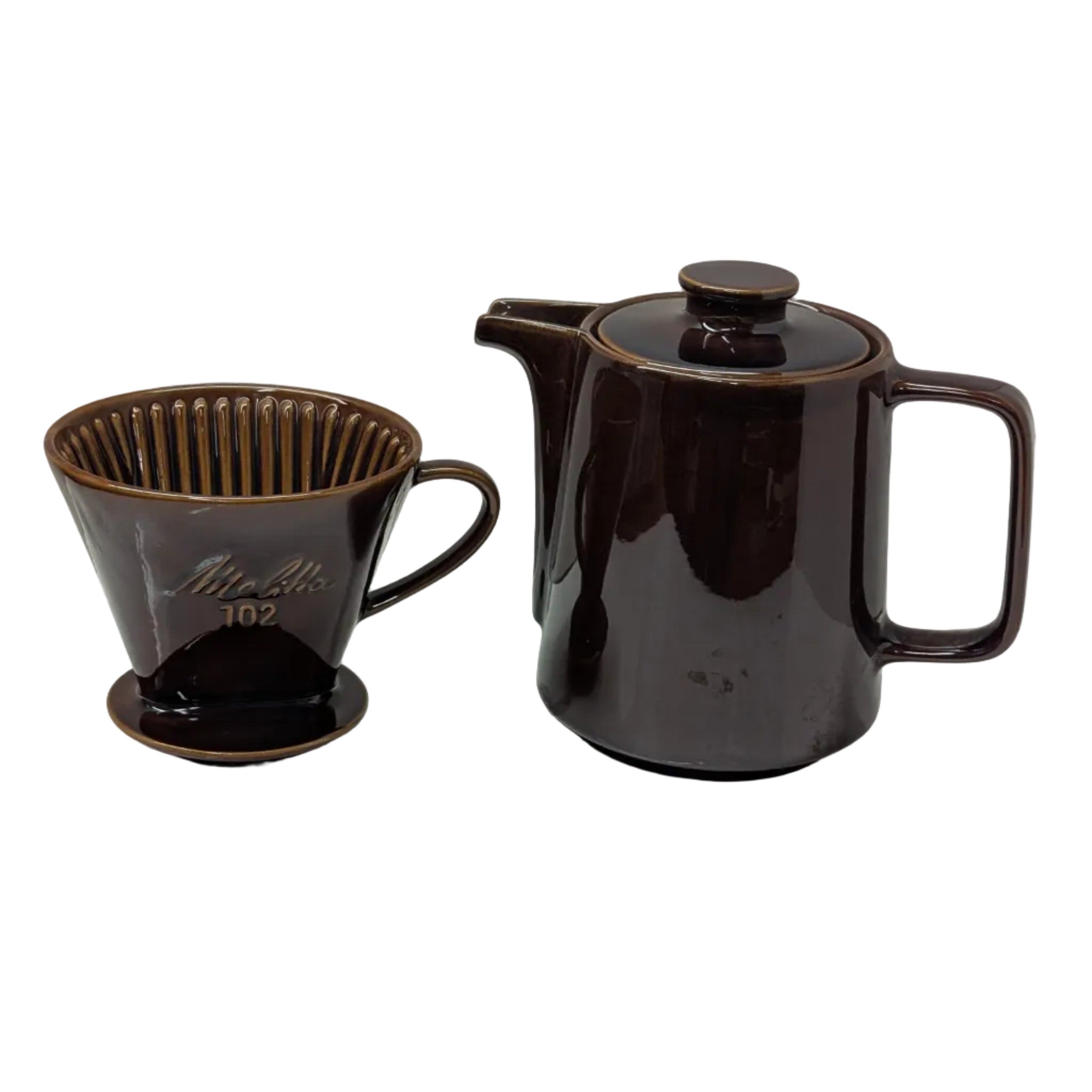 Vintage Melitta Ceramic Pour Over Coffee Set