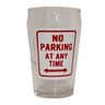 Vintage 'No Parking at Any Time' & 'Stop' Signs Drinking Glass