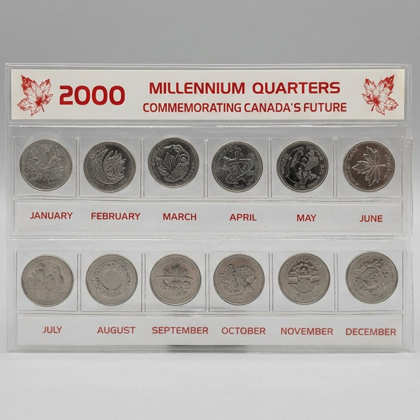 2000 Commemorating Canada’s Future Millennium Quarters Set