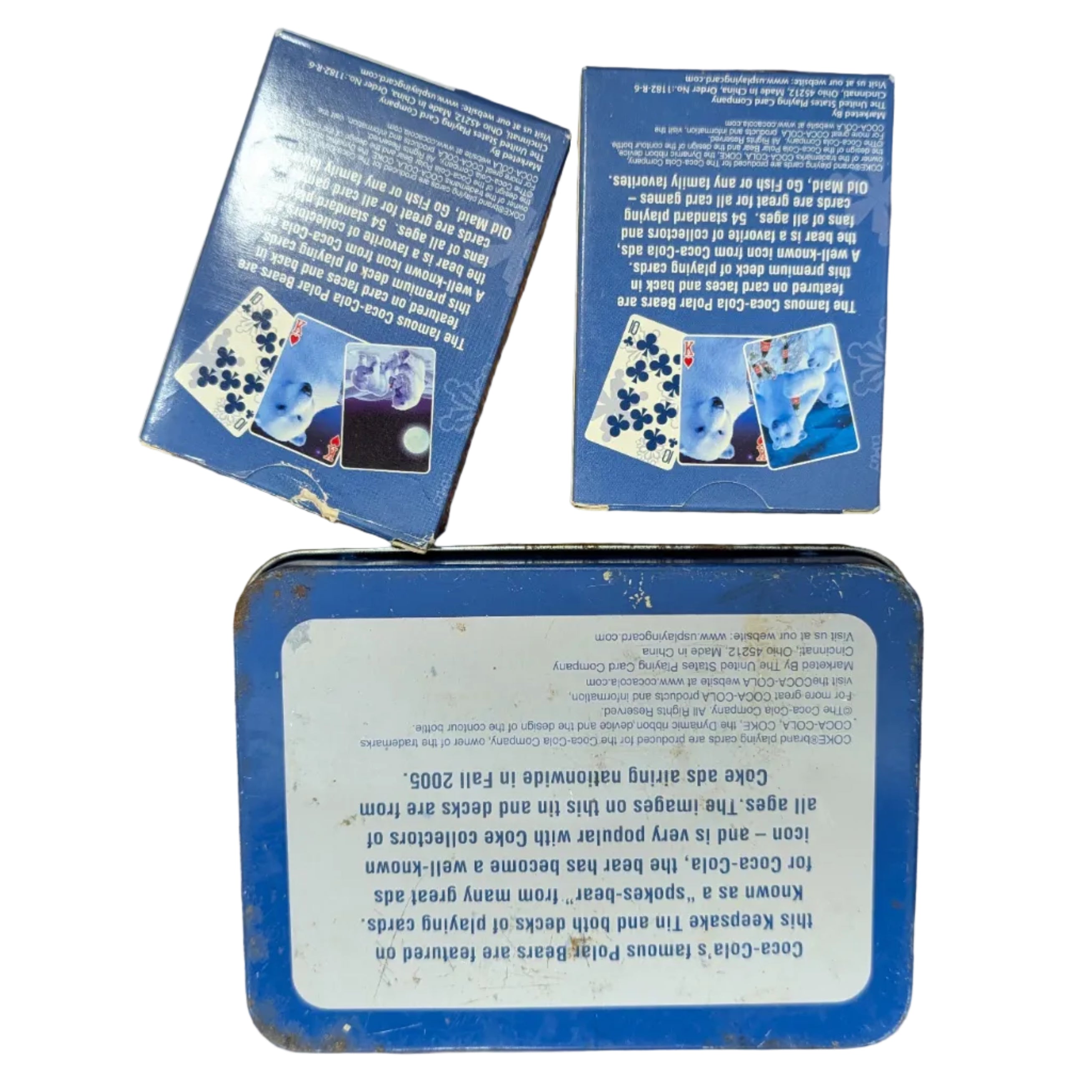 2005 Coca-Cola Polar Bear Playing Cards