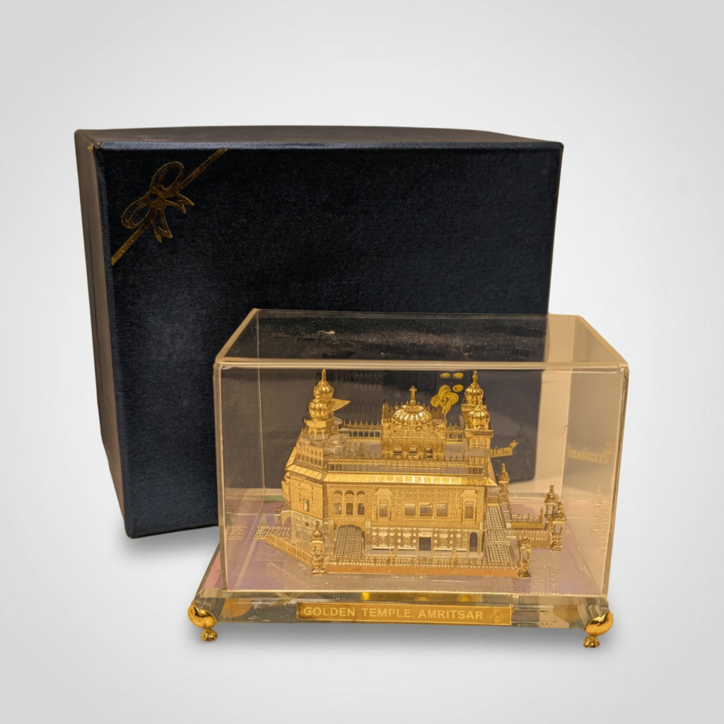 24K Gold Plated Crystal Golden Temple Amritsar Model