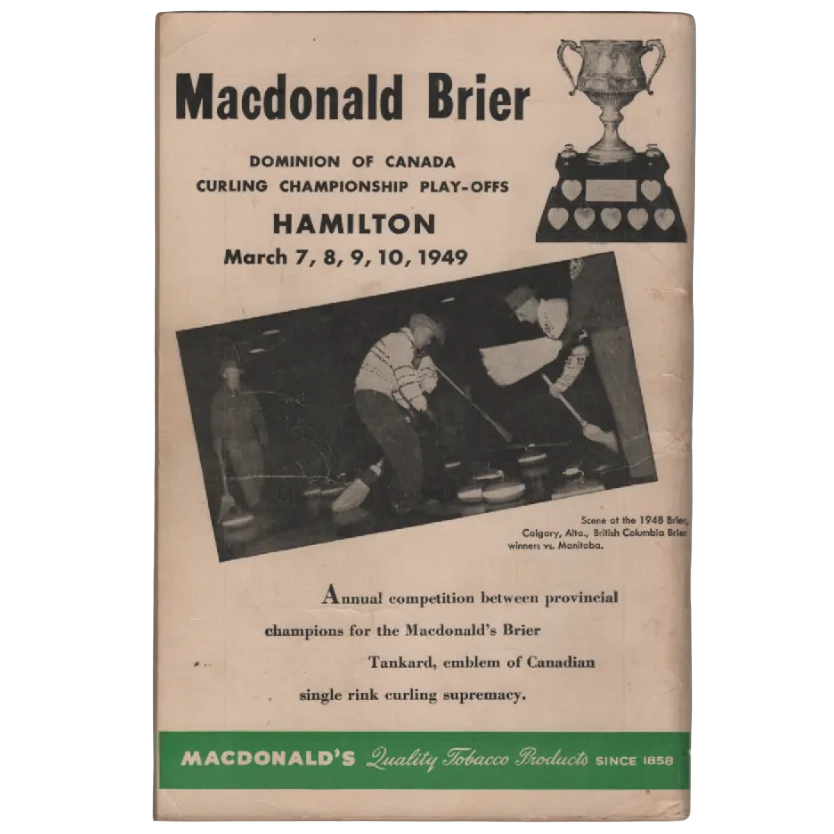 61st Annual Bonspiel Yearbook – Manitoba Curling Association (1949)