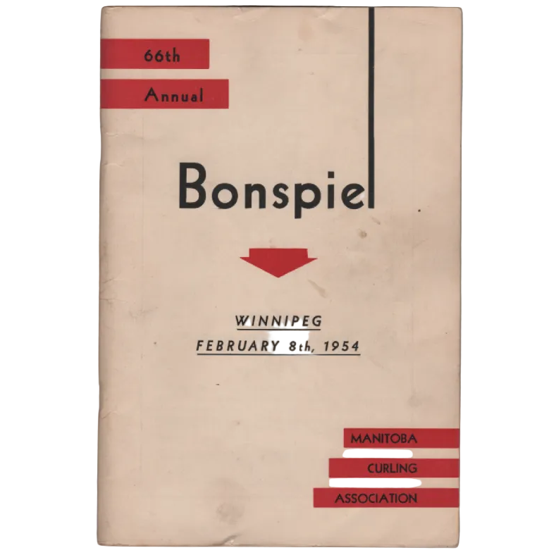 66th Annual Bonspiel Yearbook – Manitoba Curling Association (1954)