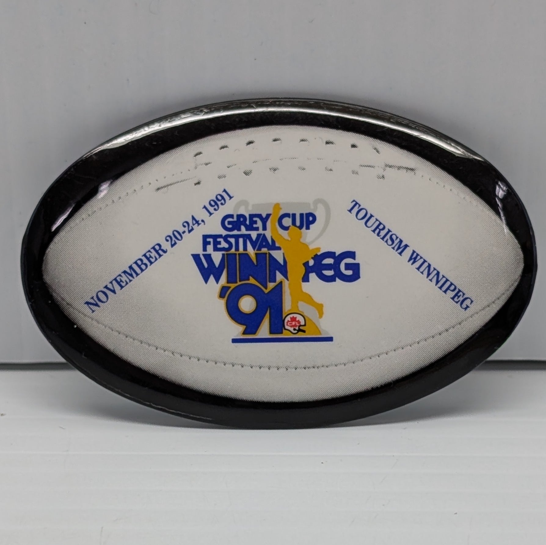 79th Grey Cup Souvenir Badge - Winnipeg '91
