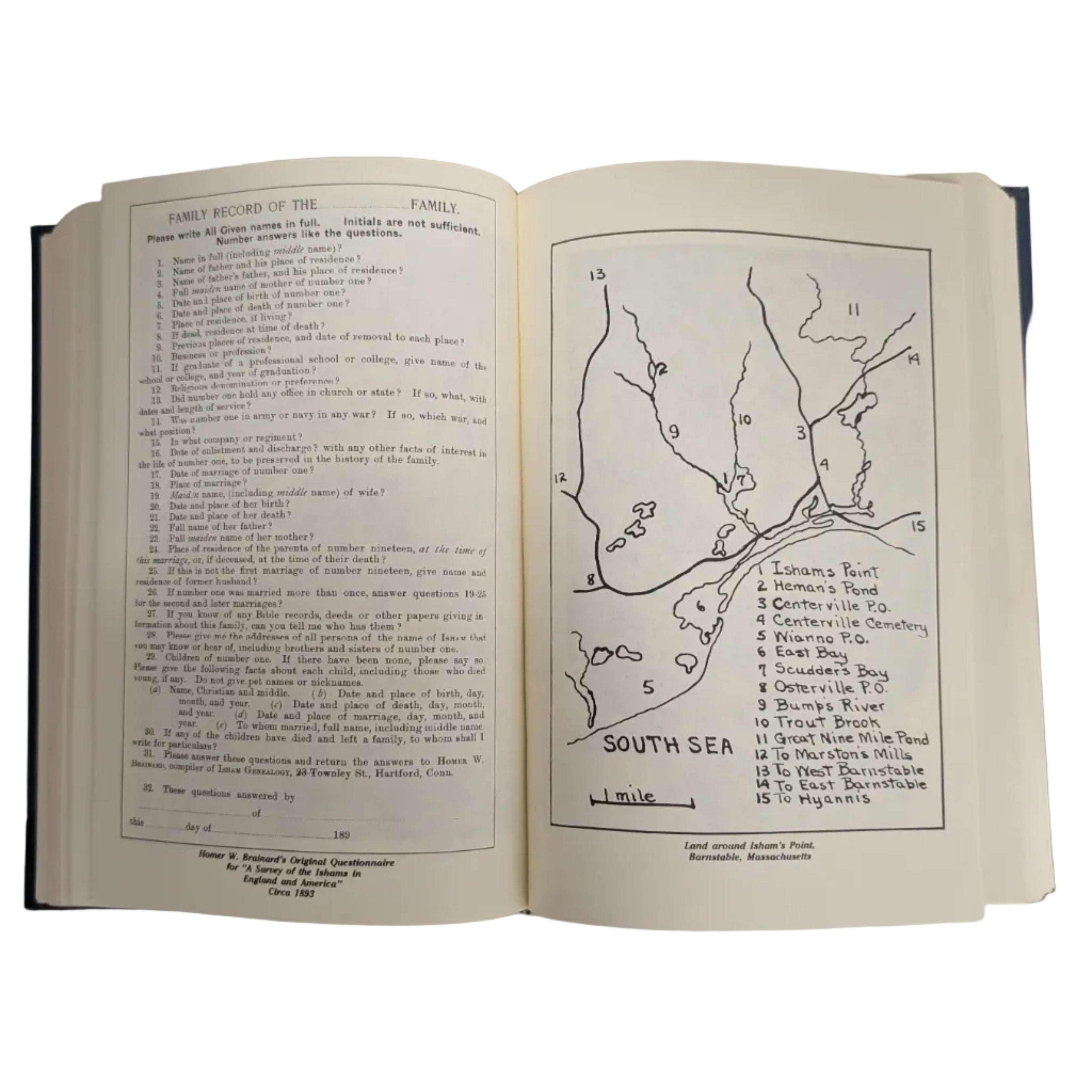 An Index of the Ishams in England and America – Hardcover (1984)