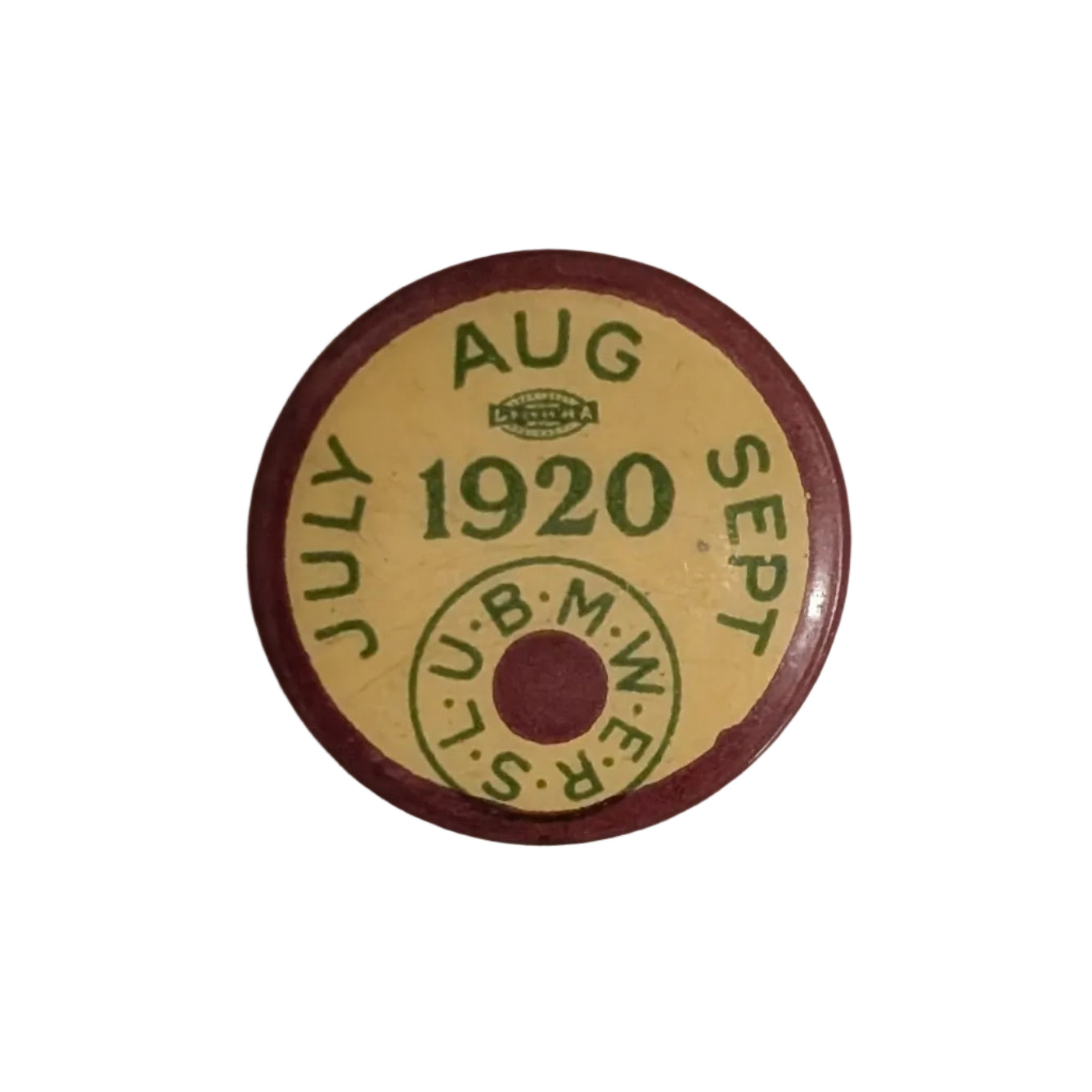 Antique 1920 UBMWERSL Membership Pin