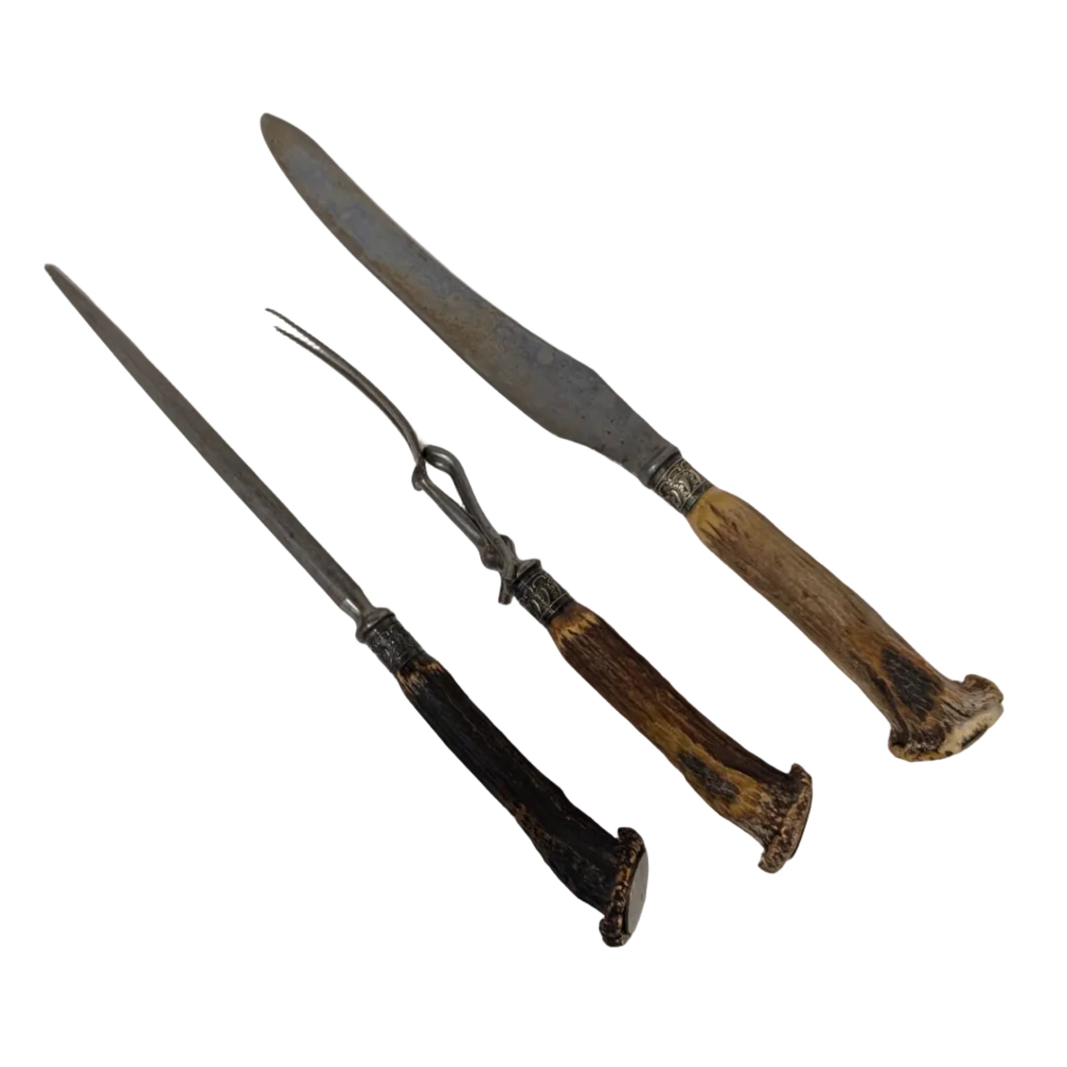 Antique Maleham & Yeomans Cutlers Sheffield Carving Set