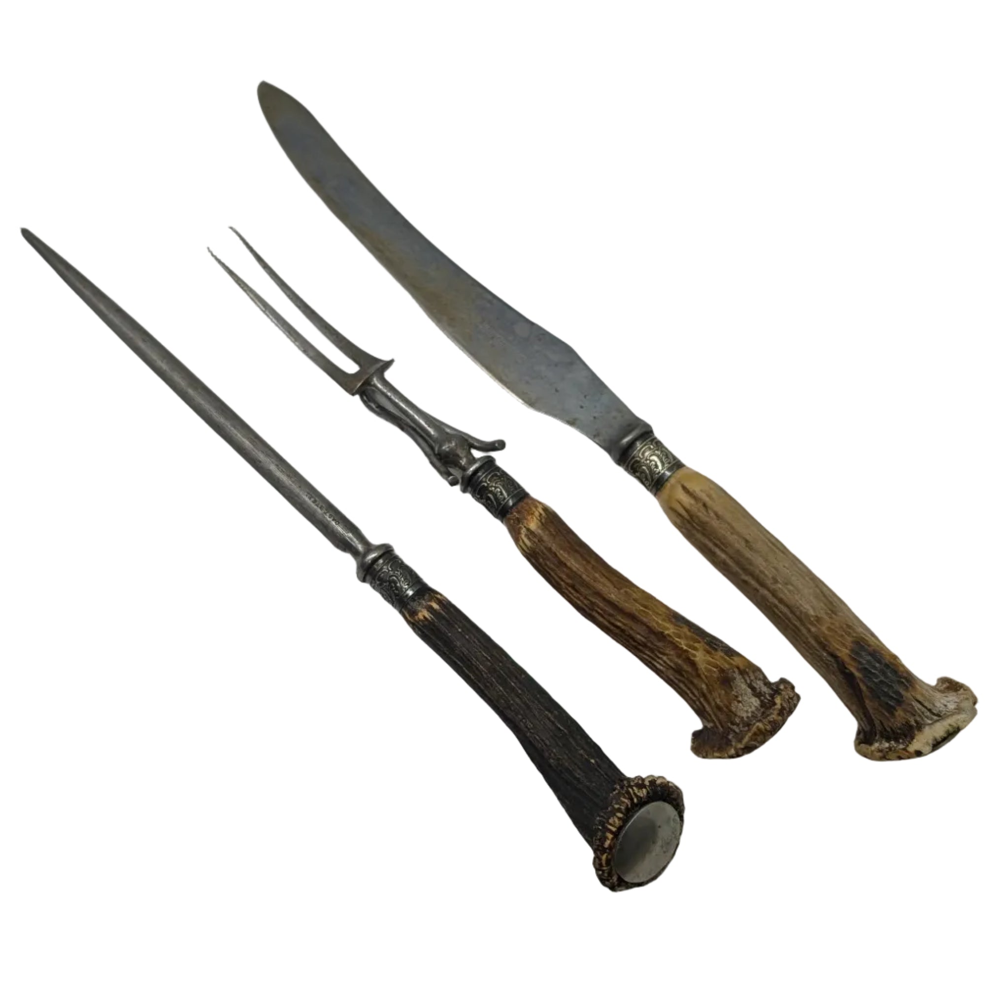 Antique Maleham & Yeomans Cutlers Sheffield Carving Set