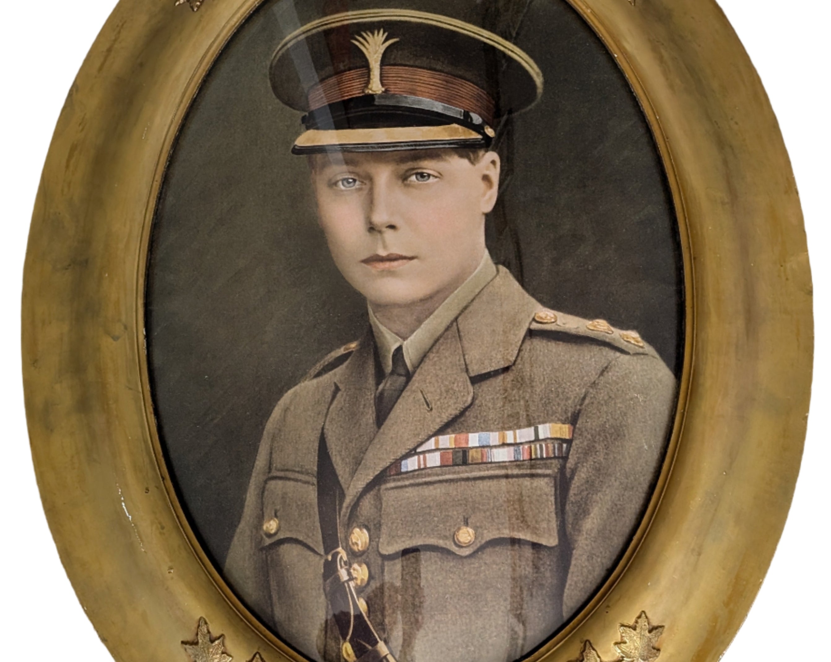 Antique Portrait of Prince of Wales (King Edward VIII) in Military Uniform