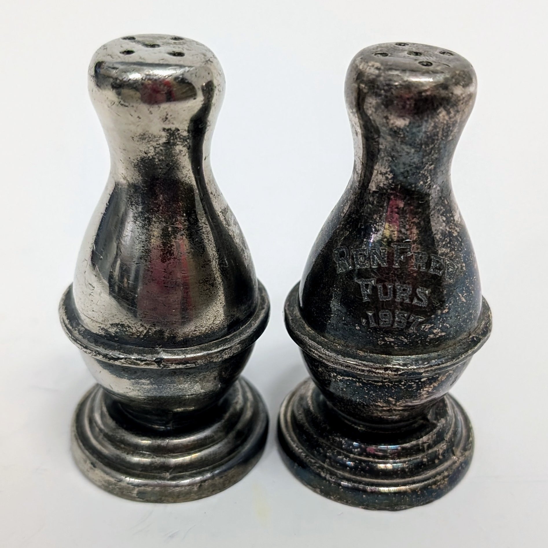 Antique Ren Frew Furs 1957 Salt and Pepper Shaker