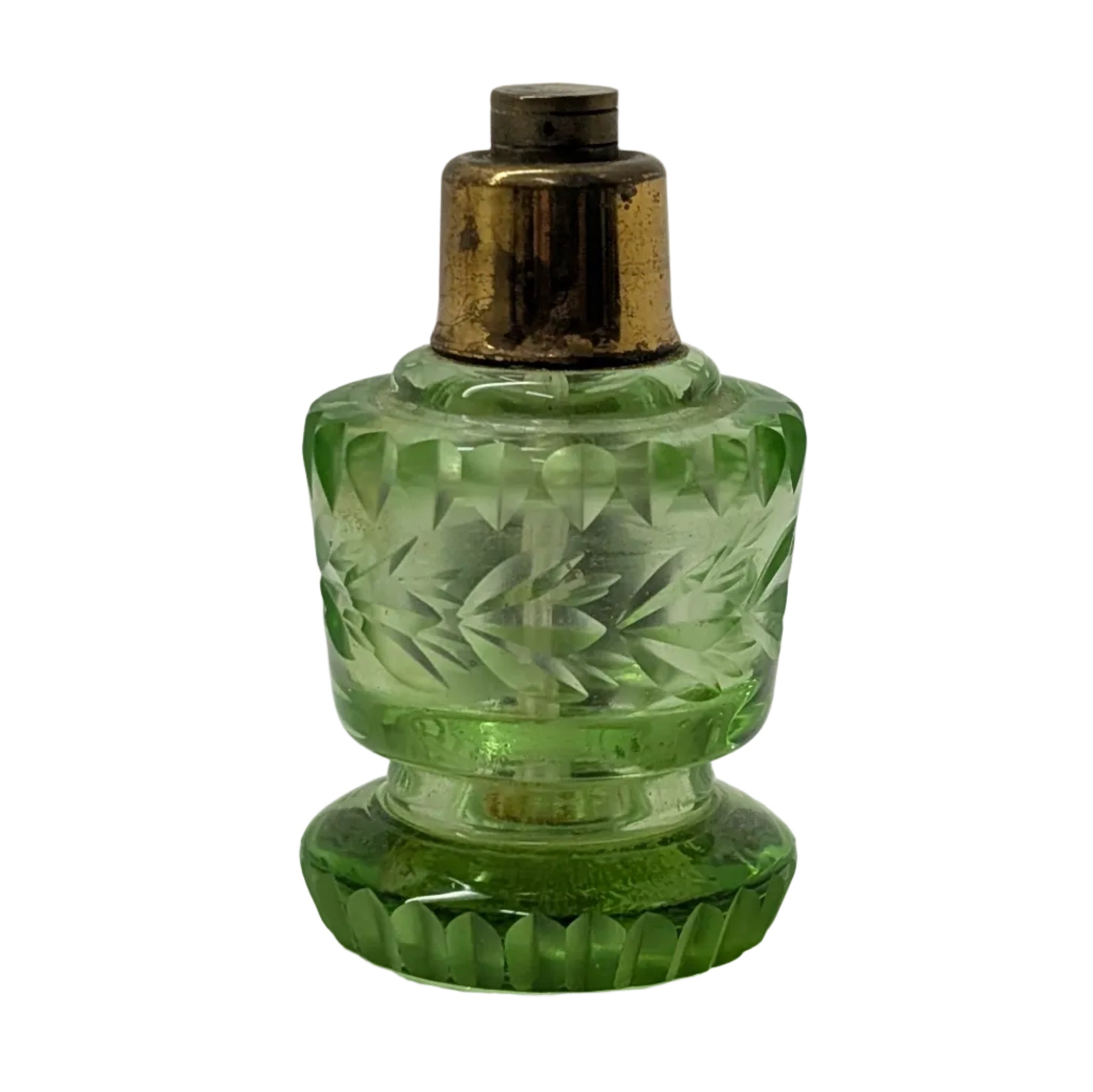 Antique Uranium Glass Perfume Atomizer