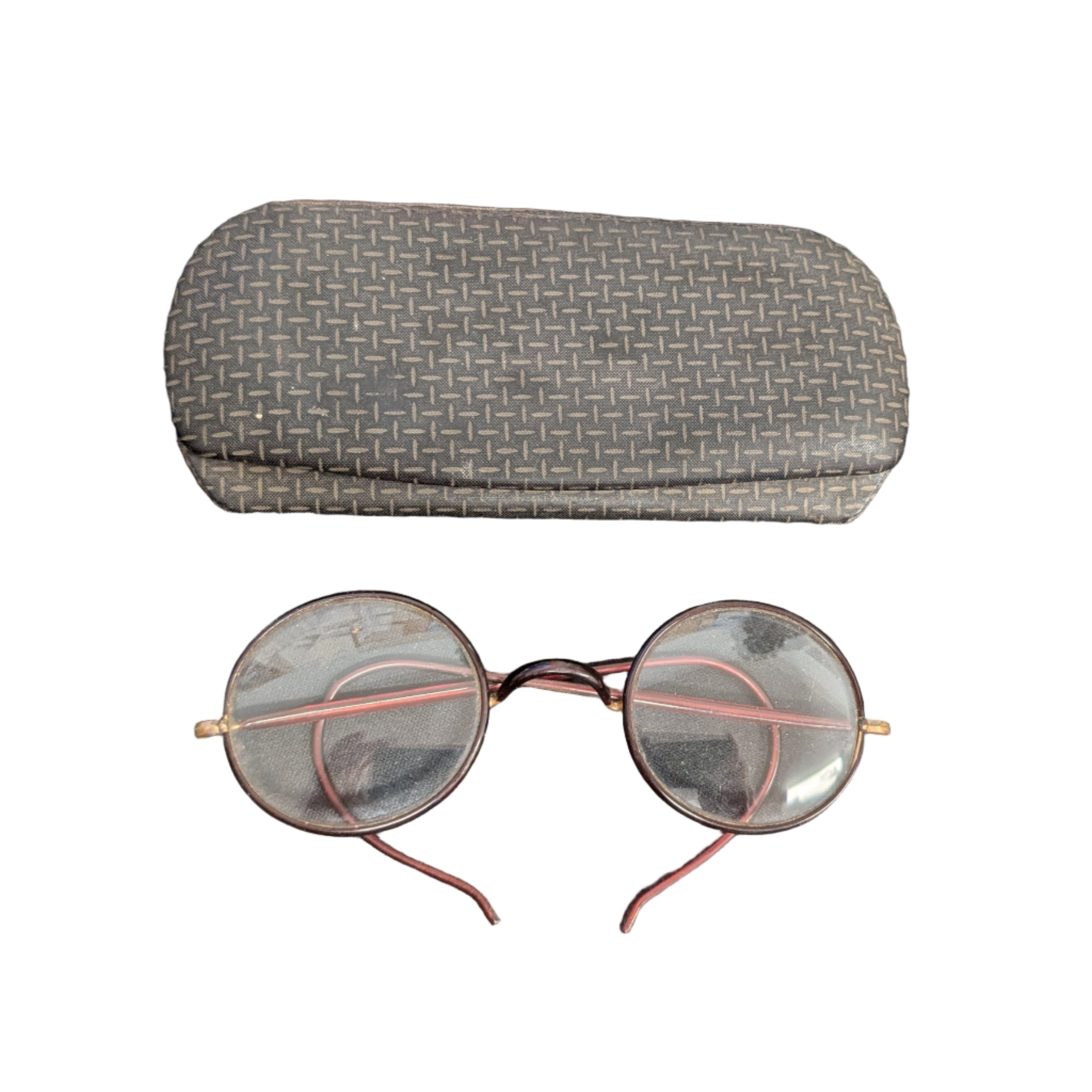 Antique Windsor Frame Celluloid Wrapped Spectacles