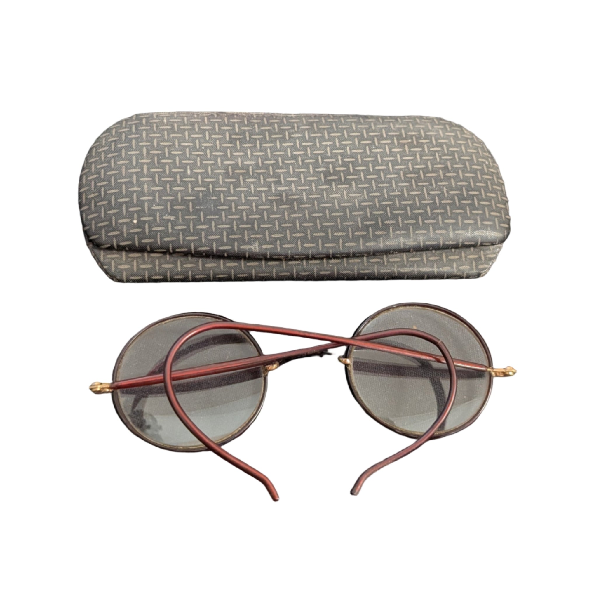 Antique Windsor Frame Celluloid Wrapped Spectacles 2
