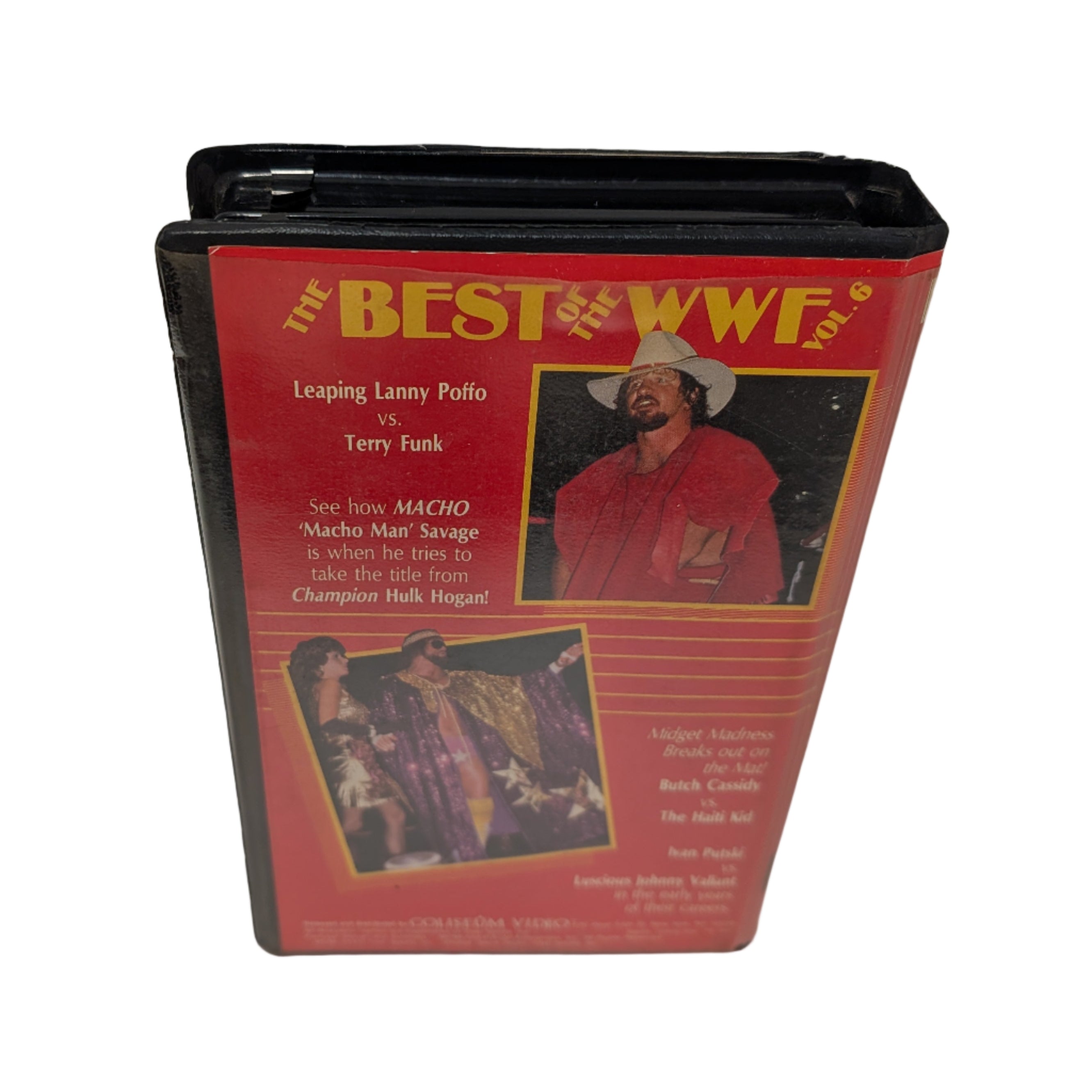 VHS tape cover titled 'The Best of WWF' on a white background