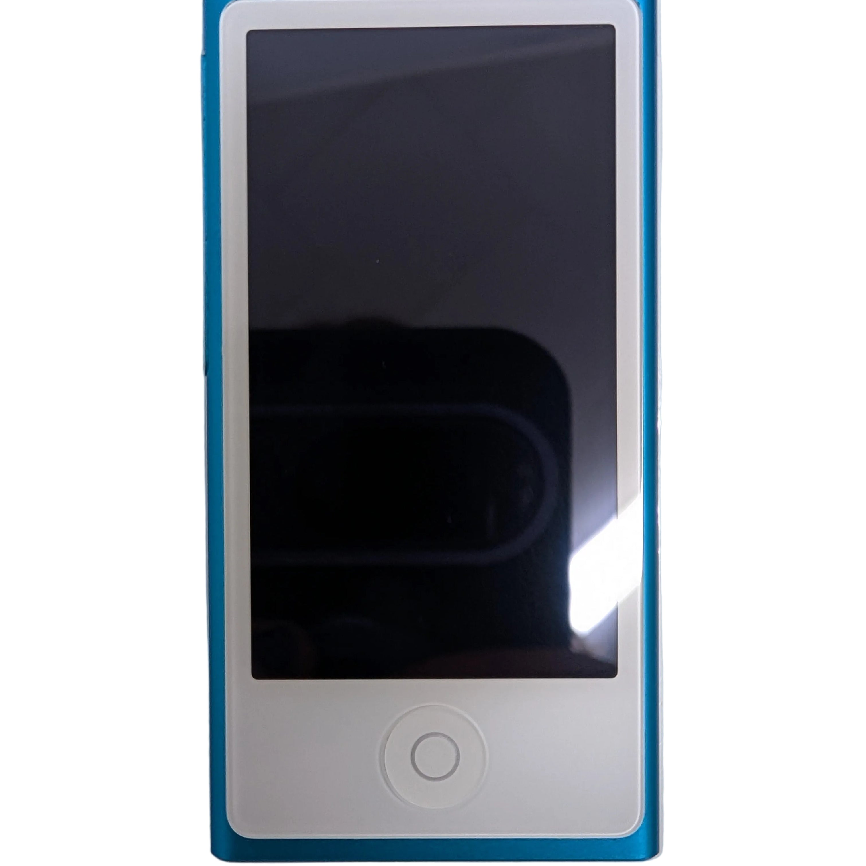 A blue seventh generation iPod Nano