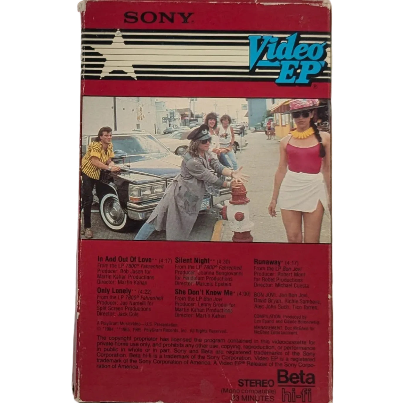Bon Jovi Breakout Sony Video EP PMV Beta Hi-Fi Tape