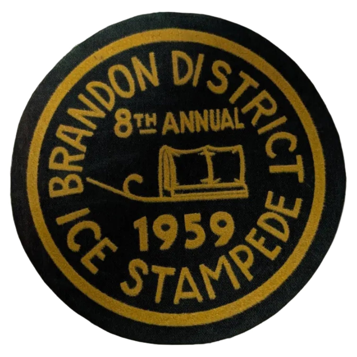 Brandon District 8th Annual 1959 Ice Stampede Patch