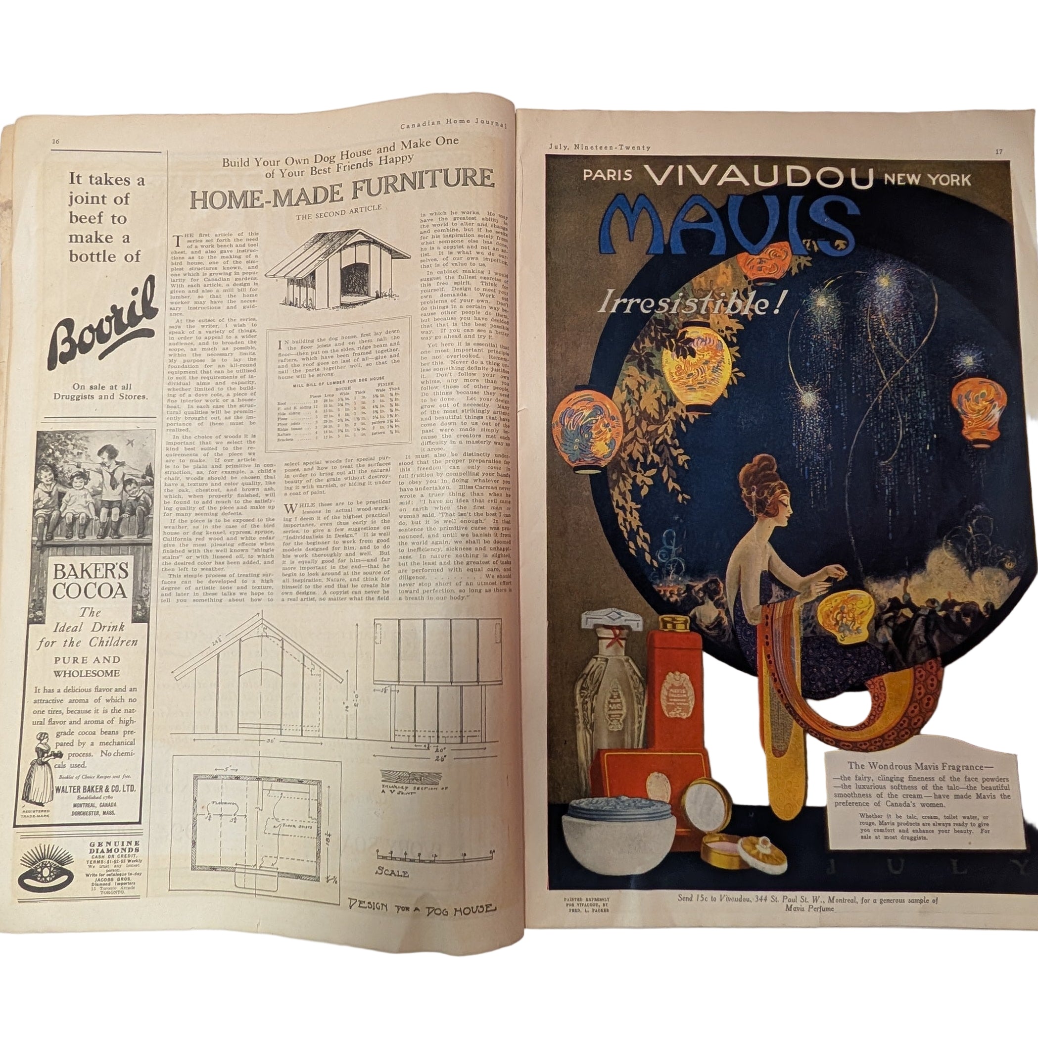Canadian Home Journal Magazine Vol. 17 No. 3 July 1920
