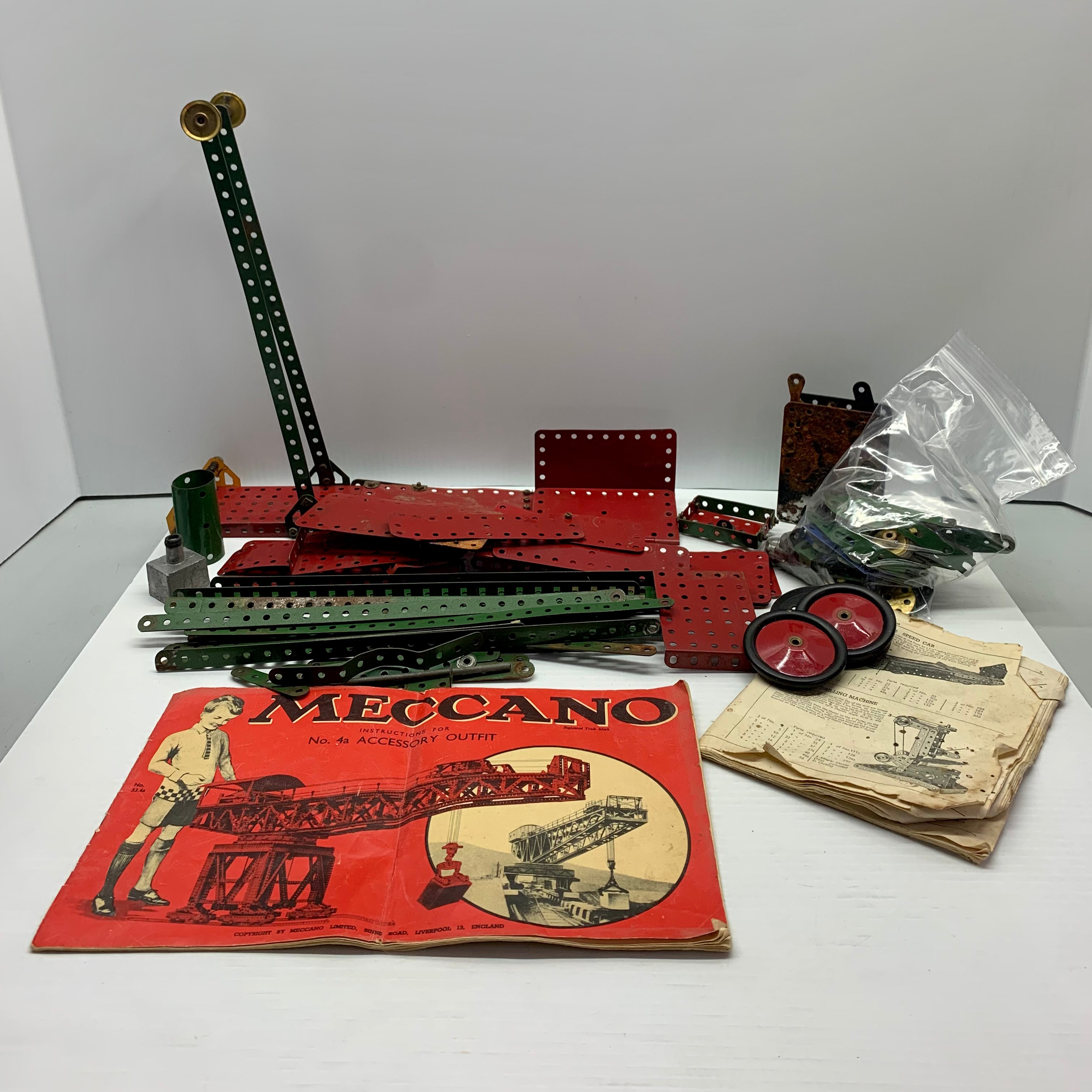 Collection of Vintage Meccano Pieces