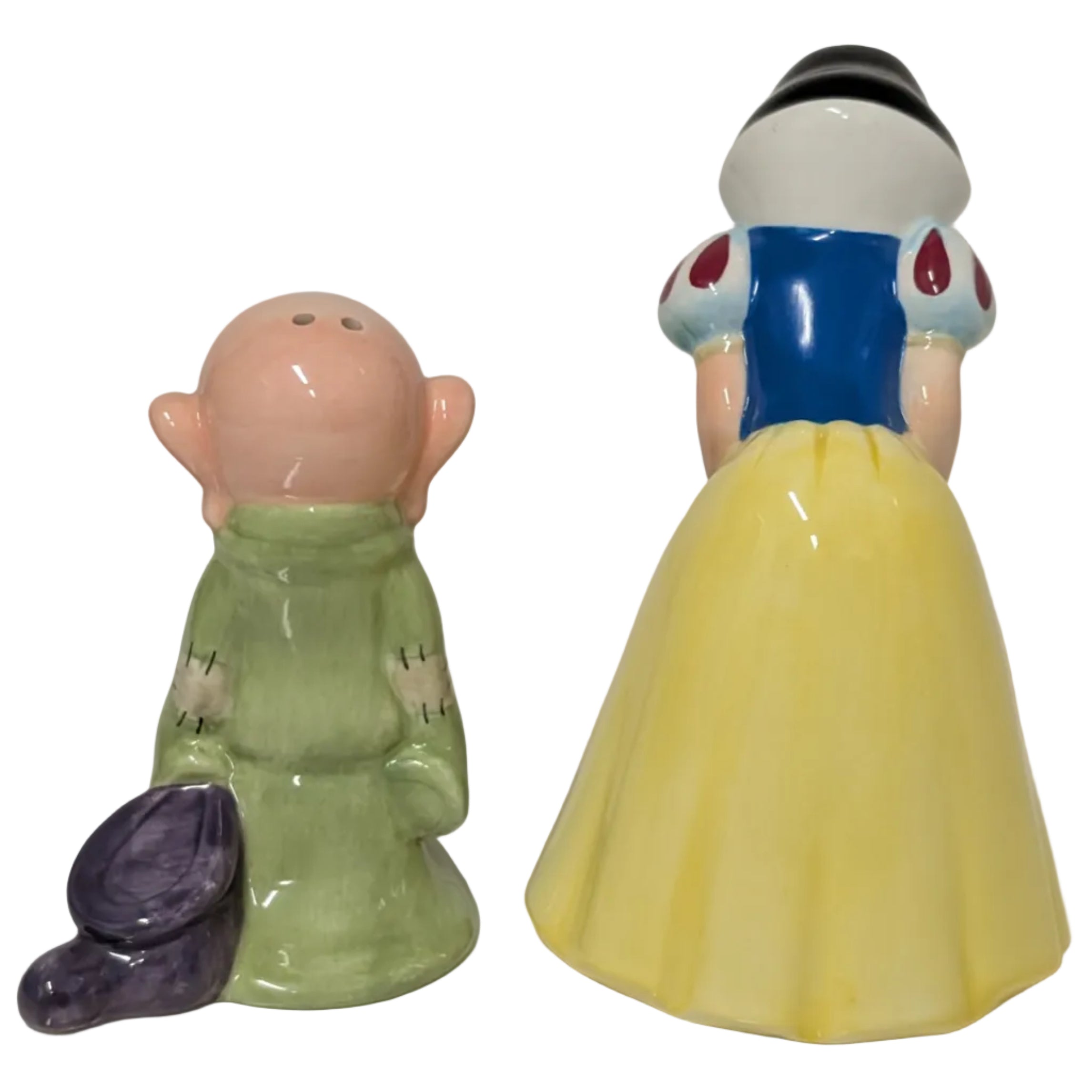 Disney Snow White & Dopey Ceramic Salt and Pepper Shaker Set