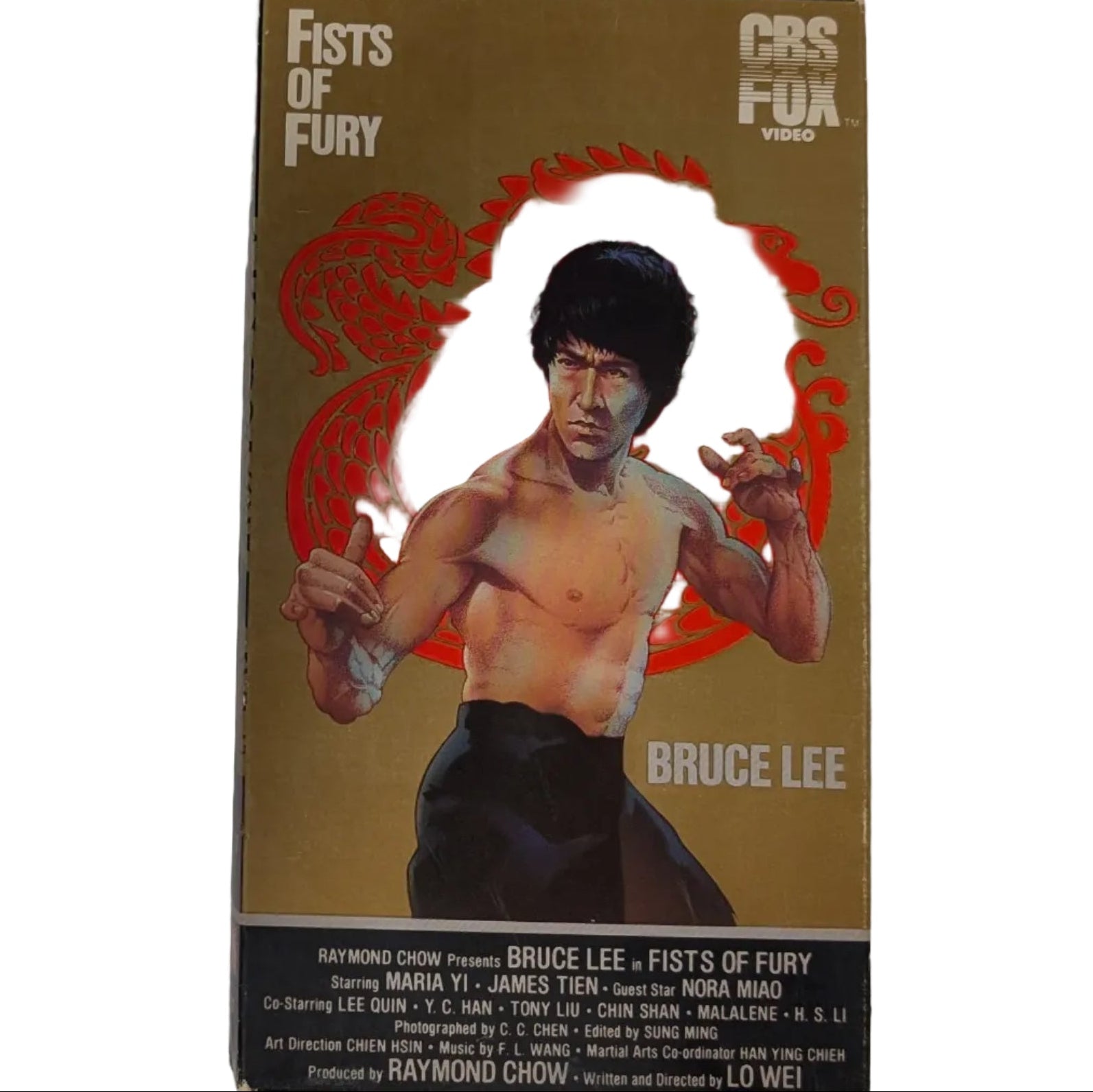 Fists of Fury VHS - Bruce Lee