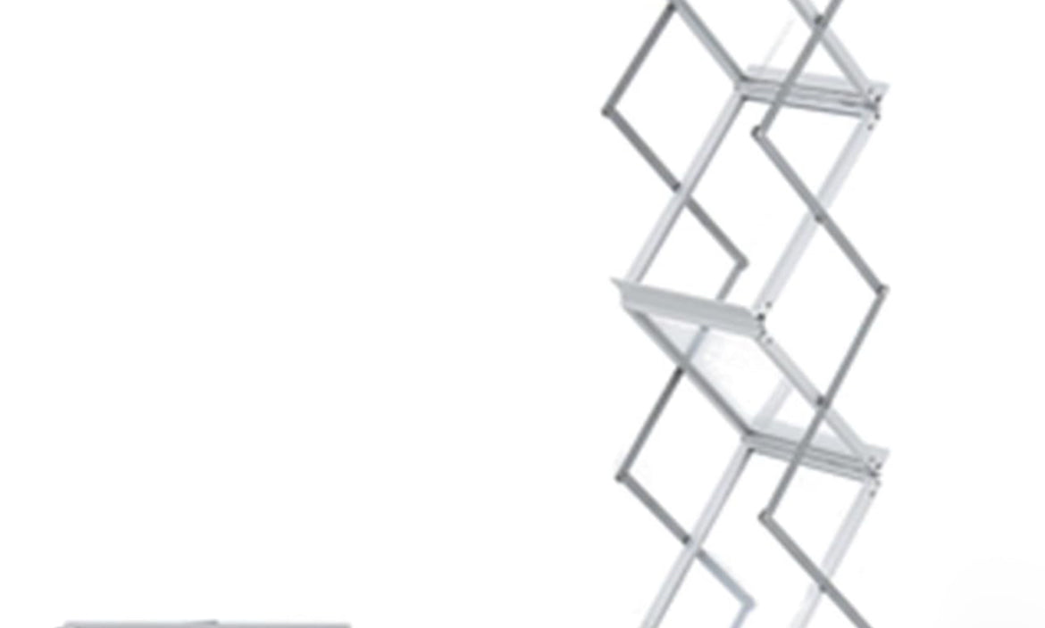 Foldable Aluminum Magazine Holder