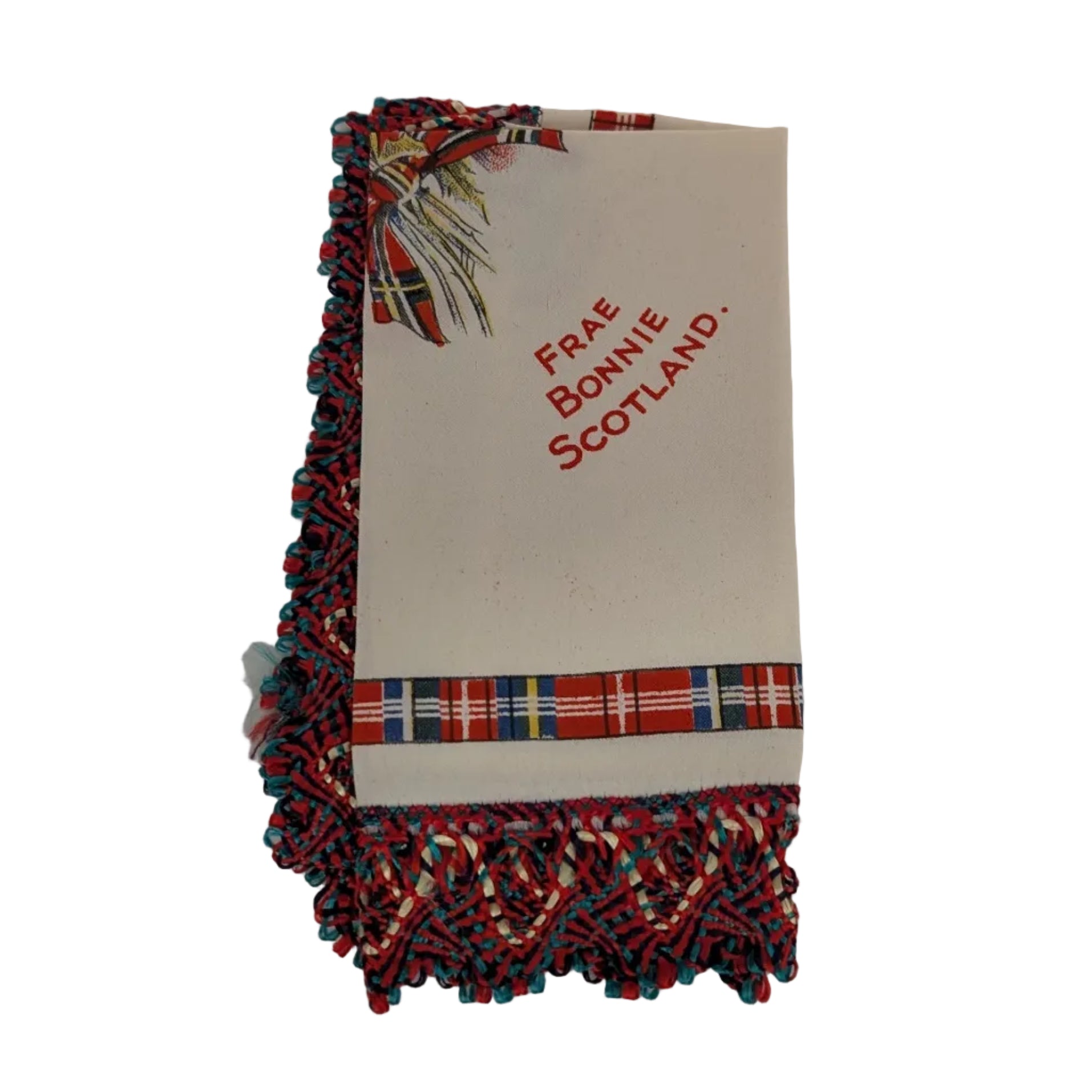 Frae Bonnie Scotland – Vintage Satin Handkerchief