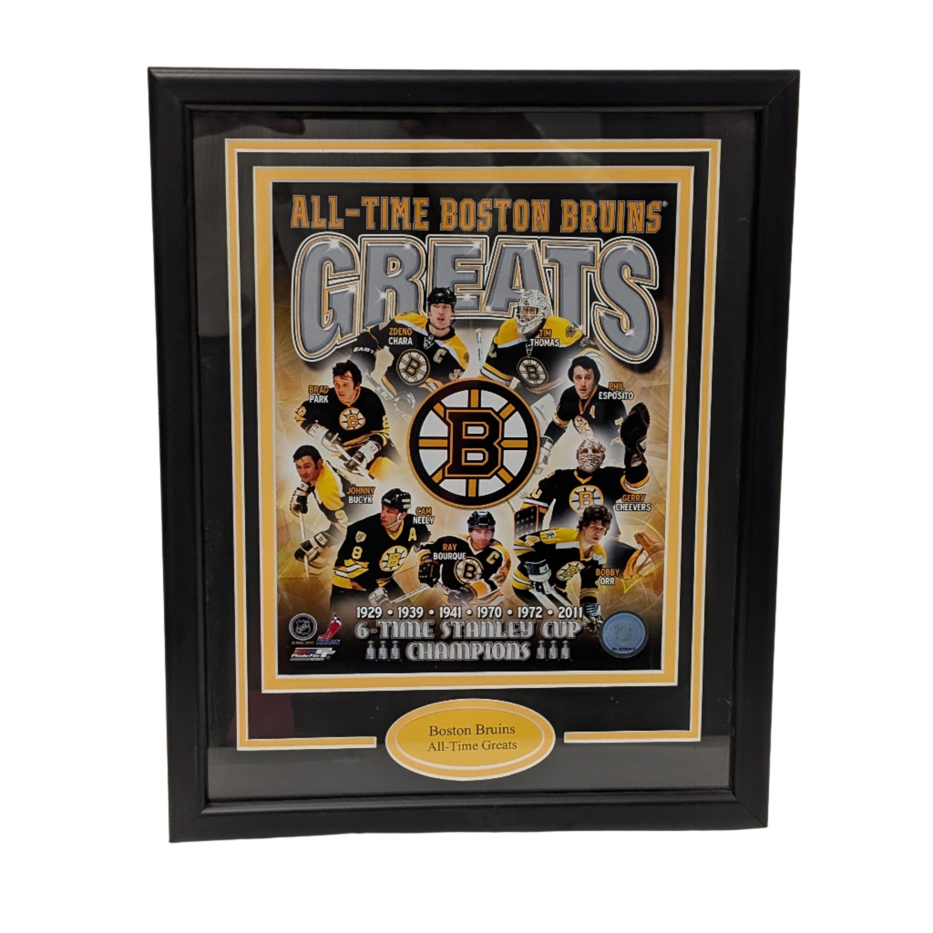 Framed Boston Bruins All-Time Greats Picture