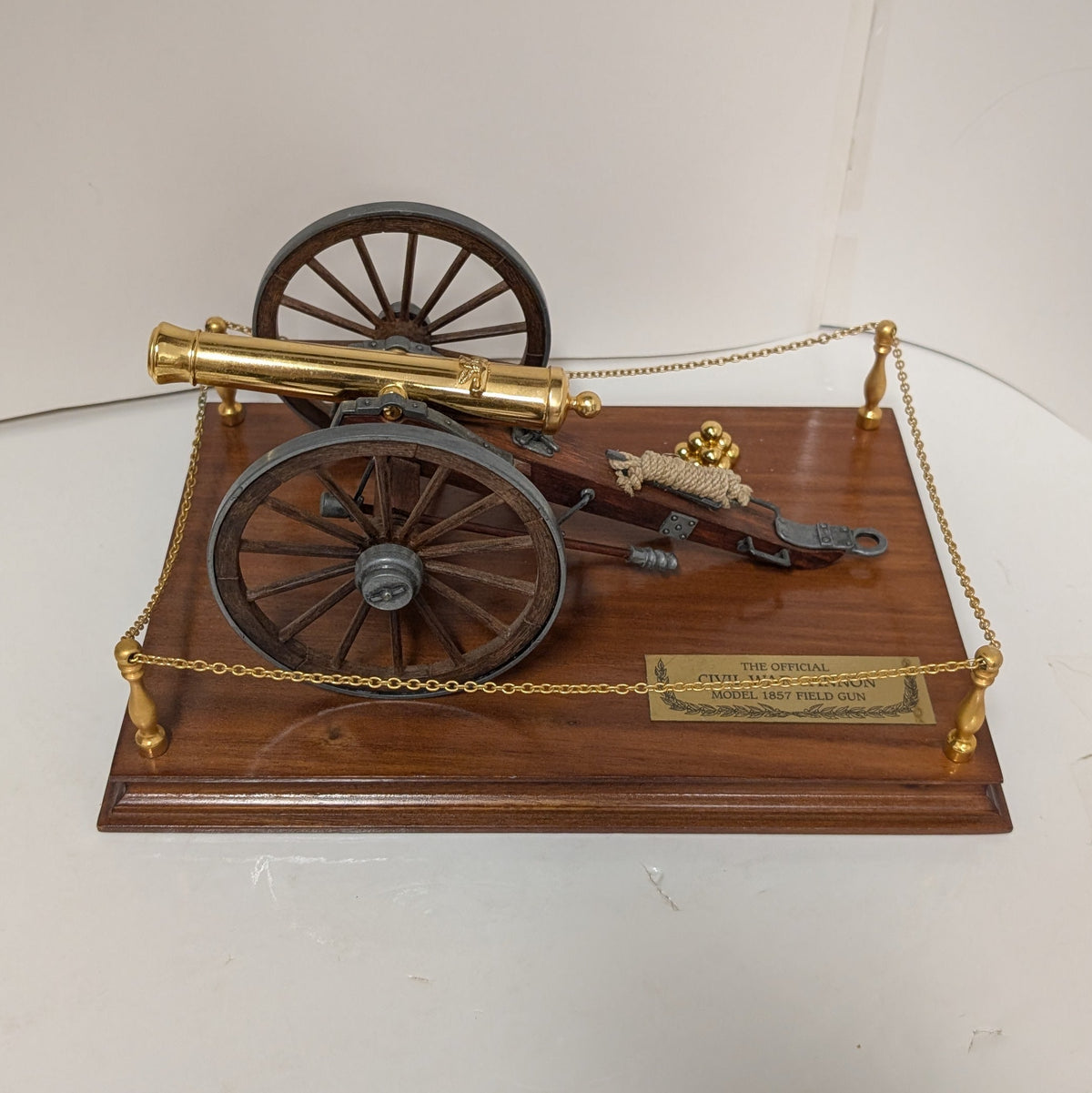 Franklin Mint The Official Civil War Cannon 1857 Field Gun Desk Model