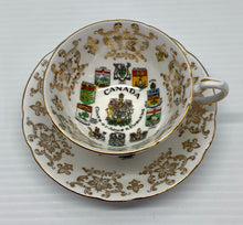 Load image into Gallery viewer, Canada Coat of Arms &amp; Emblems Tea Cup
