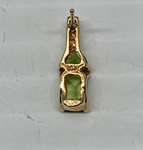 Load image into Gallery viewer, 14KT Gold, Peridot &amp; Diamond Earrings
