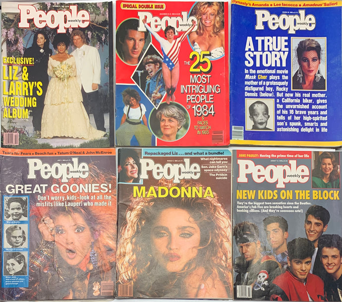 80s Peoples Magazine Collection (set of 6)