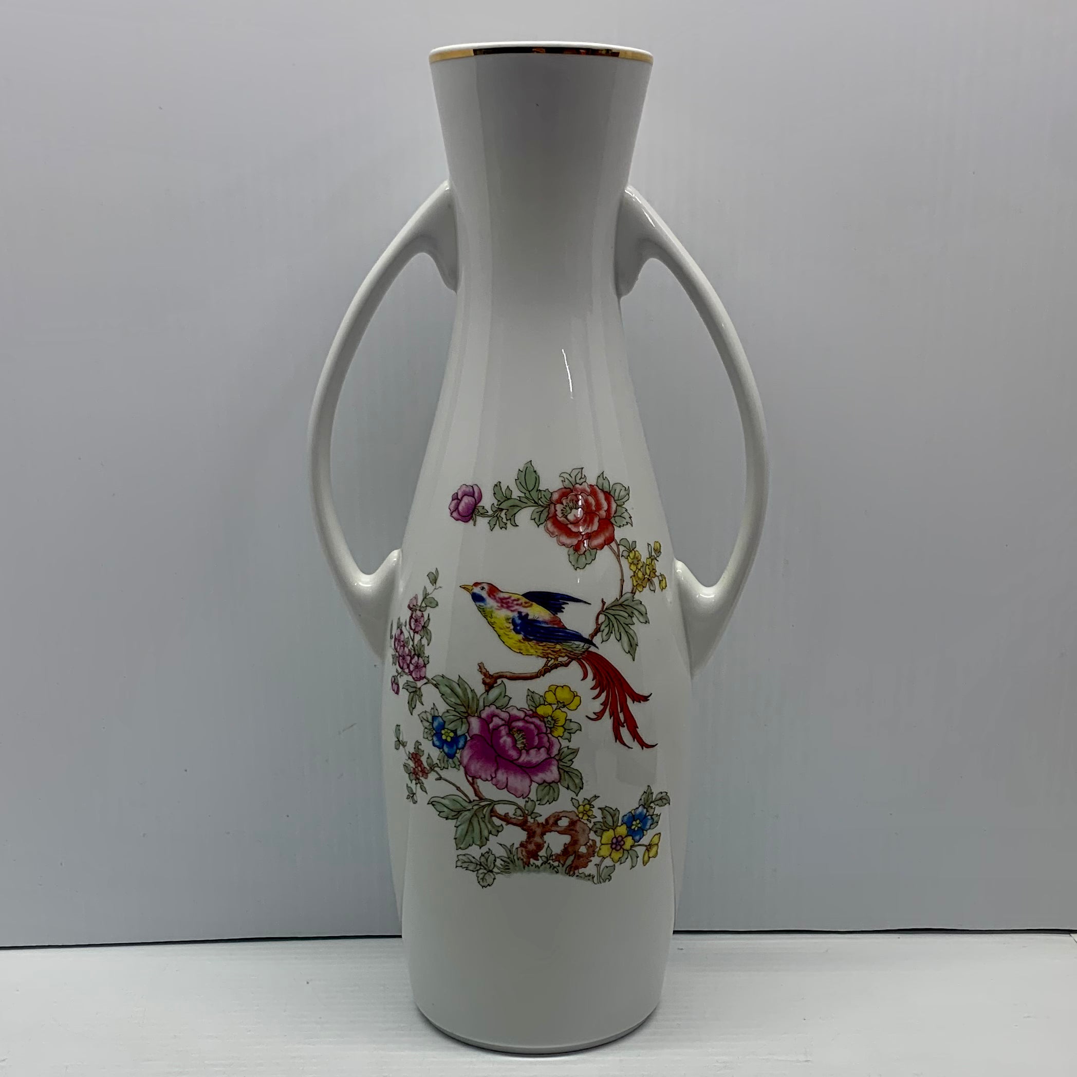 Vintage Hand Painted Hollohaza Vase