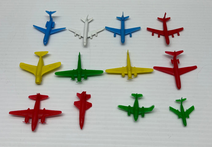 Vintage Cereal Toy Airplanes (set of 12)