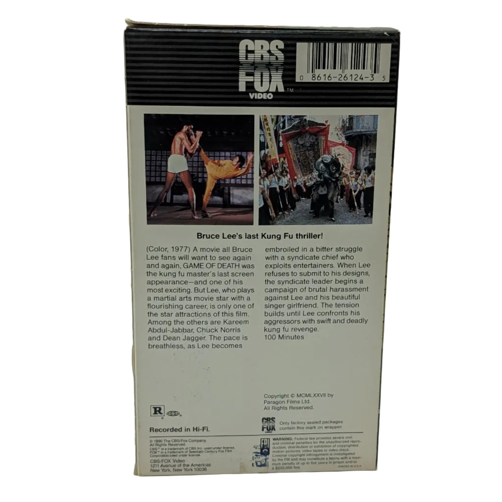 Game of Death VHS - Bruce Lee
