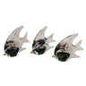 Hand Blown Glass Angel Fish Figurines 