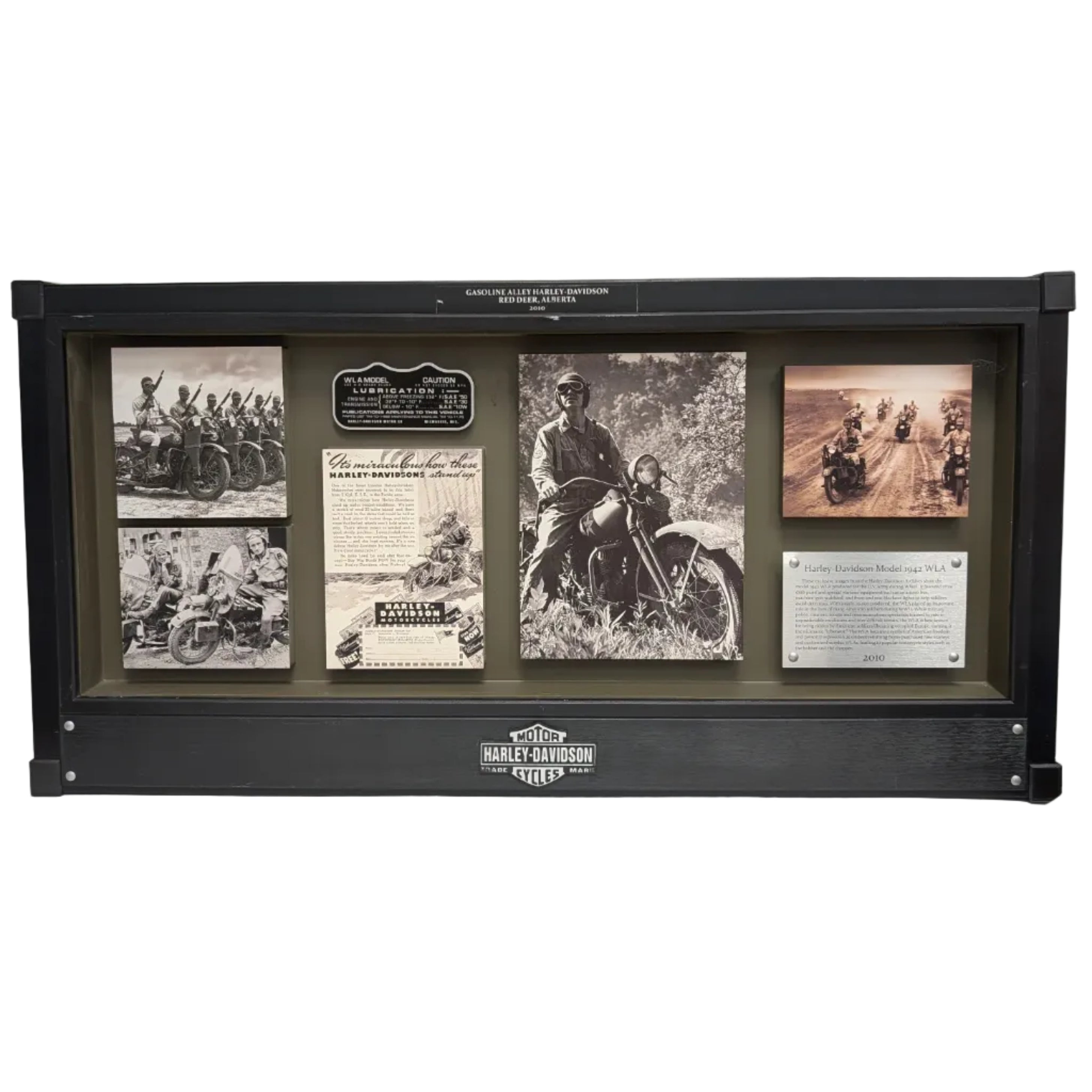 Harley-Davidson Military Archive Collection 1942 WLA Shadow Box