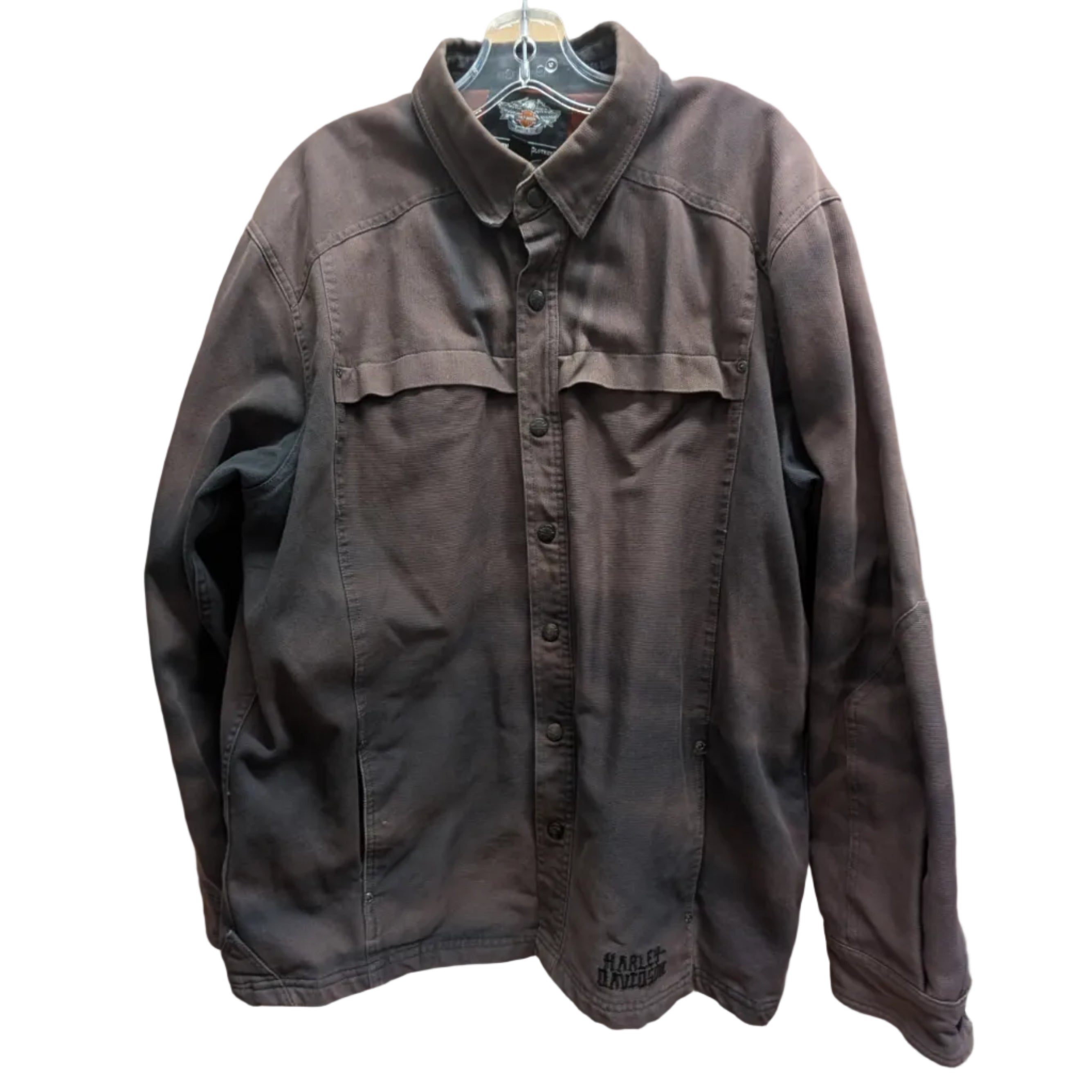 Harley Davidson Canvas Shirt Jacket — Mens XL
